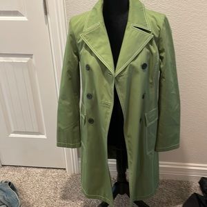 Michael Kors green rain coat
